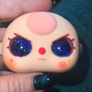 80% blue glitter replacement face!